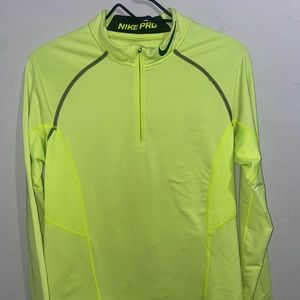 Nike Half Zip Dri Fit Neon (Size M)